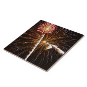 Vuurwerkdisplay op Savannah River Tegeltje (Zijkant)