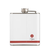 Vuurwerker | Aangepast Maltese kruising Heupfles (Achterkant)