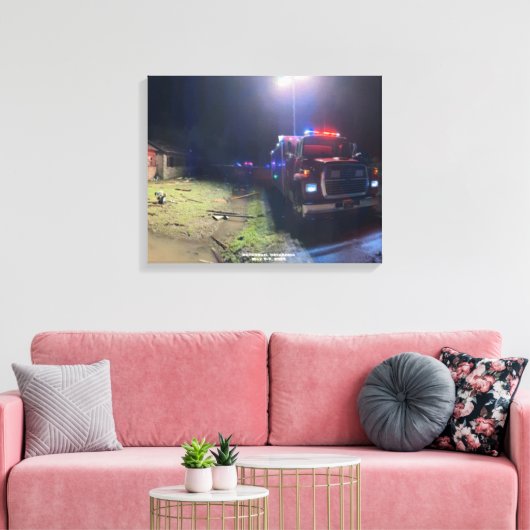 Vuurwerker Canvas Afdruk (Insitu (Woonkamer))