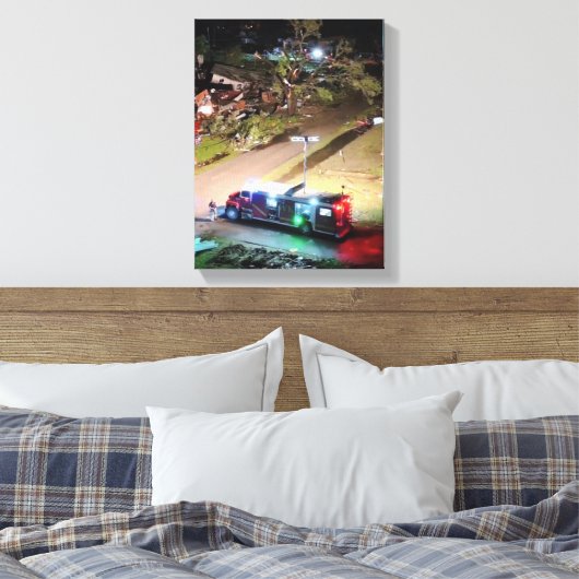 Vuurwerker Canvas Afdruk (Insitu (Slaapkamer))