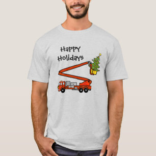 Vuurwerker en kerstboomshirt t-shirt