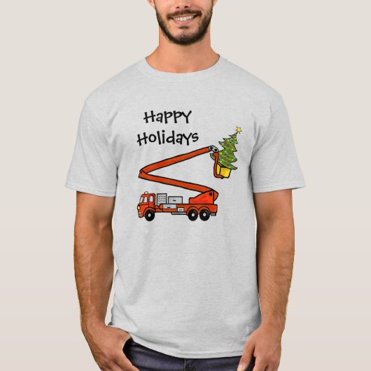 Vuurwerker en kerstboomshirt t-shirt (Voorkant)