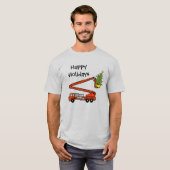Vuurwerker en kerstboomshirt t-shirt (Voorkant volledig)