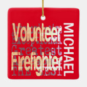 Vuurwerker Extraordinaire KLANT Keramisch Ornament (Achterkant)