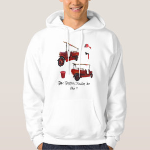 Vuurwerker klaar voor Logo. Hoodie
