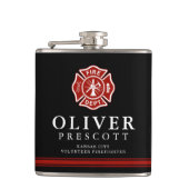 Vuurwerker | Maltees Cross Custom Black Heupfles (Voorkant)