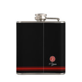 Vuurwerker | Maltees Cross Custom Black Heupfles (Achterkant)