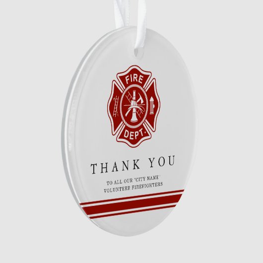 Vuurwerker | Maltees Kruis Dank u Ornament (voorkant)