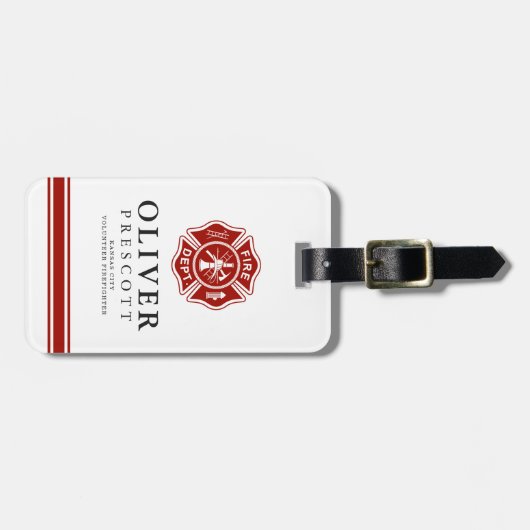 Vuurwerker | Maltees kruissymbool Bagagelabel (Voorkant horizontaal)