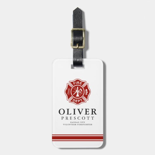 Vuurwerker | Maltees kruissymbool Bagagelabel (Voorkant verticaal)