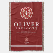 Vuurwerker | Maltees kruissymbool rood Deken (Voorkant Verticaal)