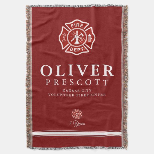 Vuurwerker | Maltees kruissymbool rood Deken (Voorkant Verticaal)