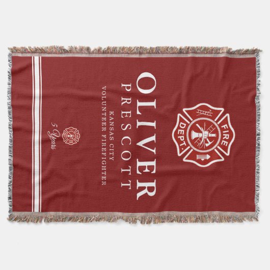 Vuurwerker | Maltees kruissymbool rood Deken (Voorkant)