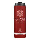 Vuurwerker | Maltees kruissymbool rood Thermosbeker (Voorkant)