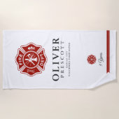 Vuurwerker | Maltees kruissymbool Strandlaken (Voorkant)