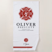 Vuurwerker | Maltees kruissymbool Strandlaken (Voorkant)