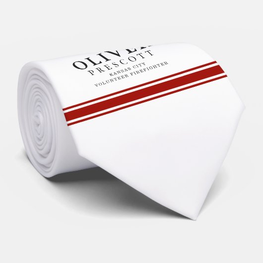 Vuurwerker | Maltees kruissymbool Stropdas (Opgerold)