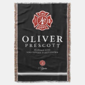 Vuurwerker | Maltees kruissymbool zwart Deken (Voorkant Verticaal)