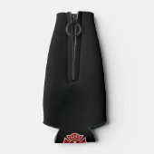 Vuurwerker | Maltees kruissymbool zwart Flesjeskoeler (Achterkant)