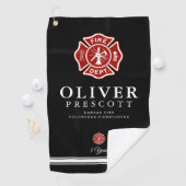 Vuurwerker | Maltees kruissymbool zwart Golfhanddoek (Insitu)