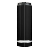 Vuurwerker | Maltees kruissymbool zwart Thermosbeker (Achterkant)