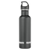 Vuurwerker | Maltees kruissymbool zwart Waterfles (Achterkant)