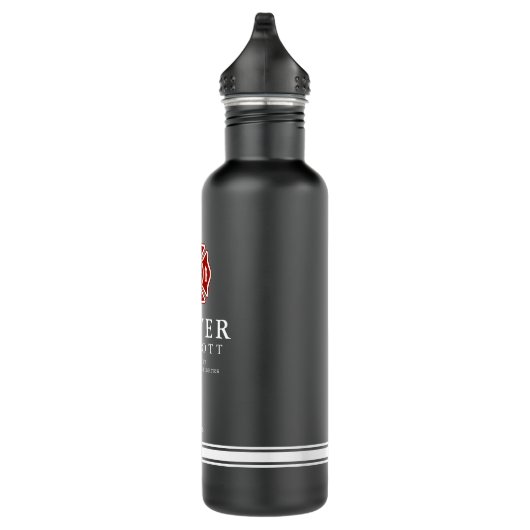 Vuurwerker | Maltees kruissymbool zwart Waterfles (Rechts)