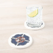 Vuurwerker Patriotic Maltese Zandsteen Onderzetter (Zijkant)