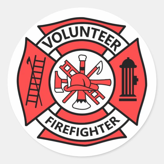 Vuurwerker Ronde Sticker (Voorkant)