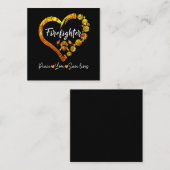 Vuurwerker Vredesliefdessparen levens Vierkante Visitekaartje (Voorkant / Achterkant)