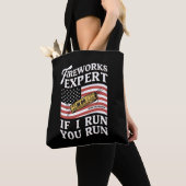 Vuurwerkexpert Als ik ren ren je 4 juli Tote Bag (Dichtbij)