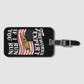 Vuurwerkexpert als ik u laat draaien op 4 juli bagagelabel (Voorkant (horizontaal))