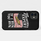 Vuurwerkexpert als ik u laat draaien op 4 juli Case-Mate iPhone case (Achterkant (horizontaal))