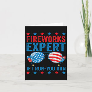 Vuurwerkexpert - I Run You Run Funny 4 juli Kaart