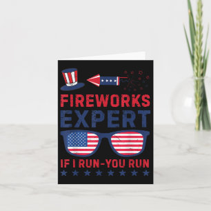 Vuurwerkexpert - I Run You Run Funny 4 juli Kaart