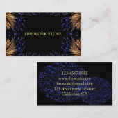 vuurwerkfeest visitekaartje (Voorkant / Achterkant)