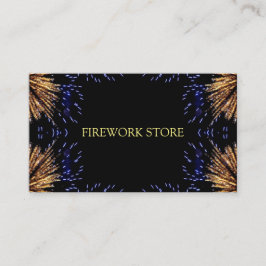 vuurwerkfeest visitekaartje