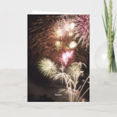 Vuurwerkfelicitatiekaart Kaart (Achterkant)