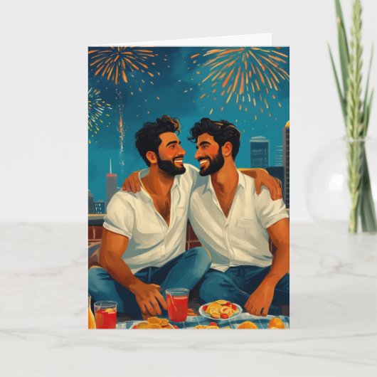 Vuurwerkkaart voor op het dak kaart (Voorkant)
