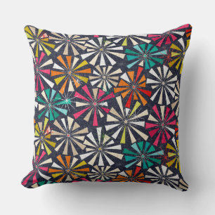 vuurwerkkobalt kussen