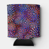 Vuurwerkontwerp in de kleuren van de Amerikaanse v Blikjeskoeler (Achterkant)