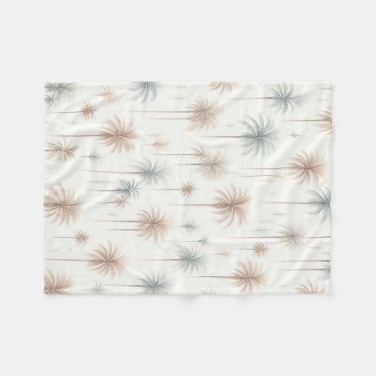 Vuurwerkpalmen Fleece Deken (Voorkant (Horizontaal))