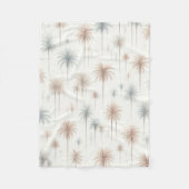 Vuurwerkpalmen Fleece Deken (Voorkant)