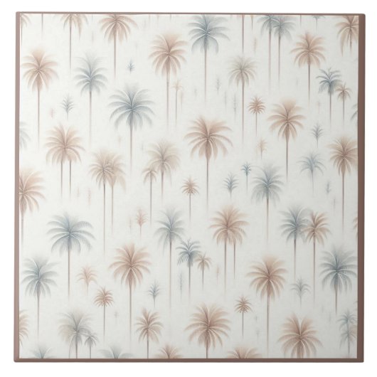 Vuurwerkpalmen Tegeltje (Voorkant)