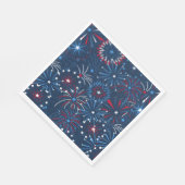 Vuurwerkpapier van 4 juli servet (Hoek)