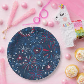 Vuurwerkpapieren Borden van 4 juli Papieren Bordje (Feest)