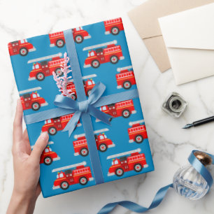 Vuurwerkpatroon van kinderen cadeaupapier