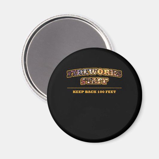 Vuurwerkpersoneel Pyrotechnisch vuursteentekort Magneet (Voorkant / Achterkant)