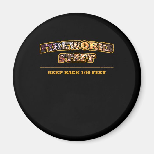 Vuurwerkpersoneel Pyrotechnisch vuursteentekort Magneet (Voorkant)