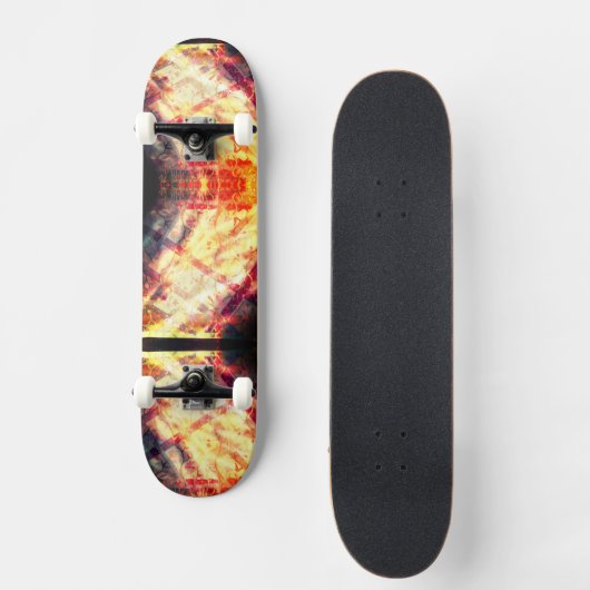 Vuurwerkplaat Persoonlijk Skateboard (Voorkant)